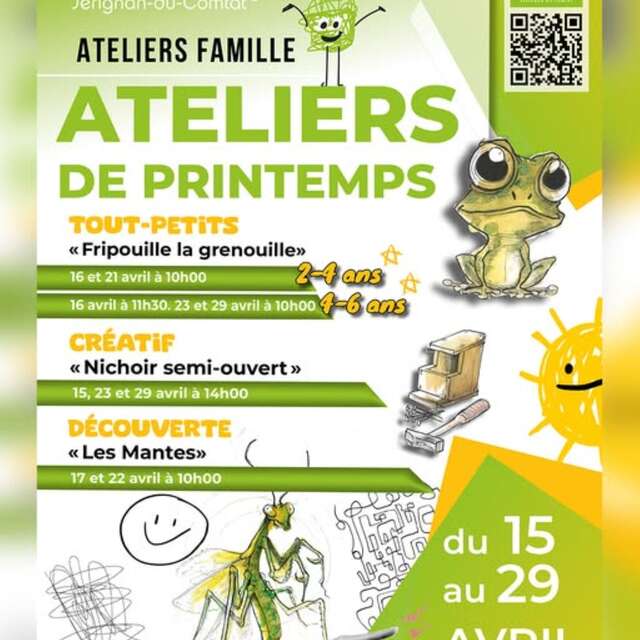 Lente workshops in de Naturoptère