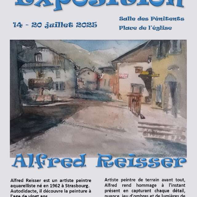 Exposition d'aquarelles d'Alfred Reissier