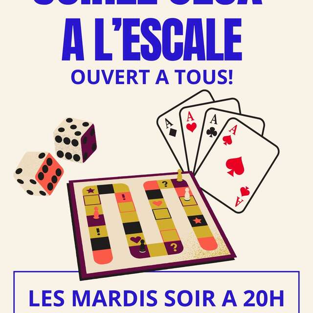 Soirée jeux les mardis soir