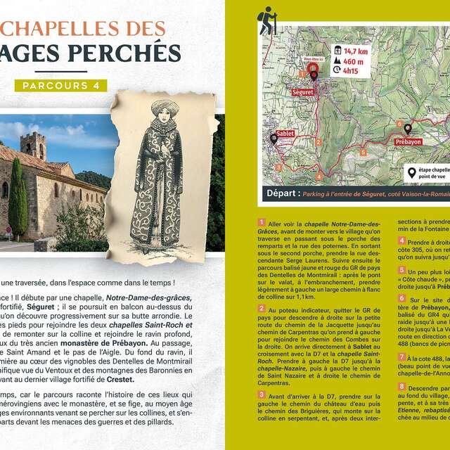 Les chapelles des villages perchés - de Séguret vers Crestet