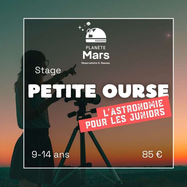 Stage Petite Ourse : l'astronomie pour les juniors