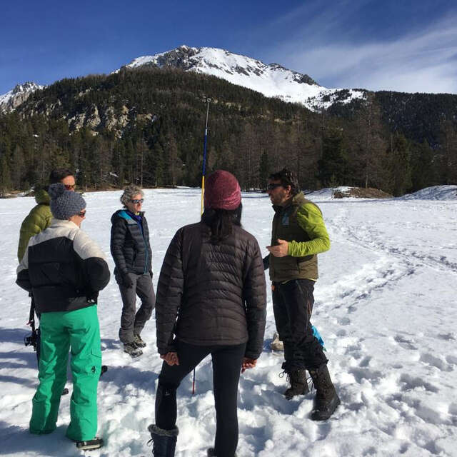 Atelier itinérant "faire sa trace, partager l'espace" à Molines-en-Queyras