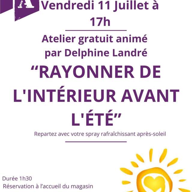 Atelier "Rayonner de l'intérieur avant l'été"