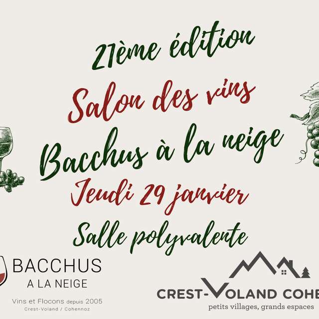 21ème Salon des Vins Bacchus à la Neige