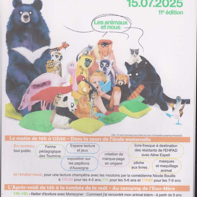 "Les animaux et nous" La Bibliothèque de Sauxillanges et Partir en Livre