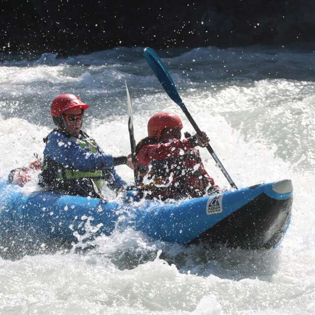 Canoë-kayak gonflable sur la Durance
