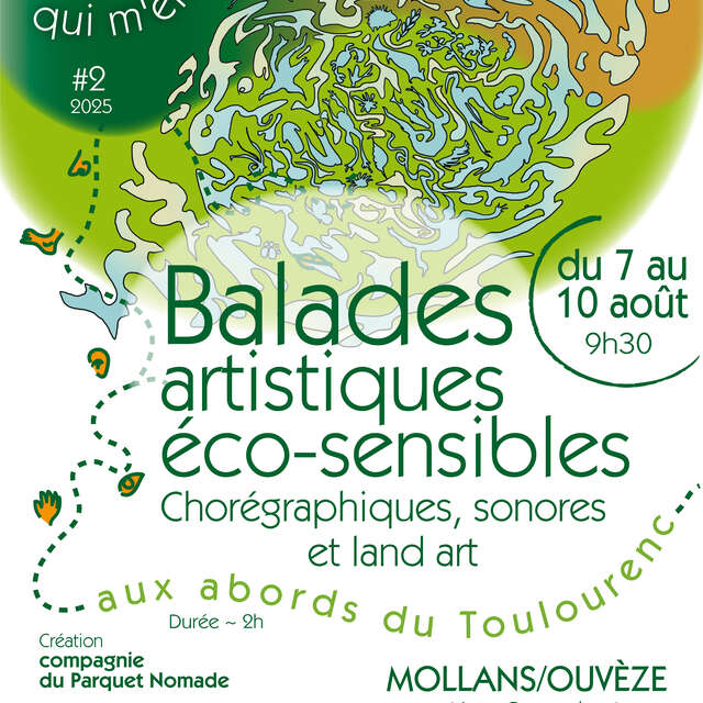 Kunstspaziergänge an den Ufern des Toulourenc