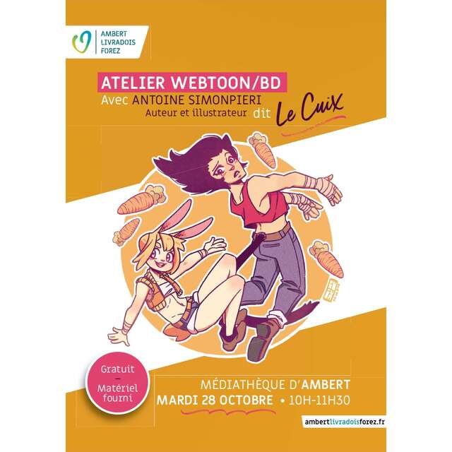 Atelier - Webtoon / BD - Antoine Simonpieri, auteur-illustrateur