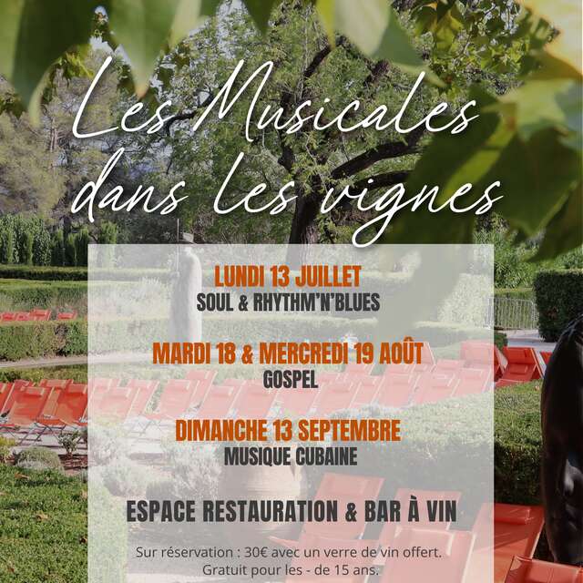 Les Musicales dans les Vignes -Château Sainte Roseline - Musique Cubaine