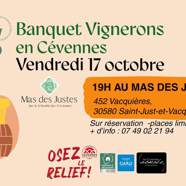 Vignobles en Scène ! Banquet Vignerons en Cévennes
