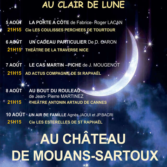 21e Festival de théâtre professionnel "Au clair de Lune"