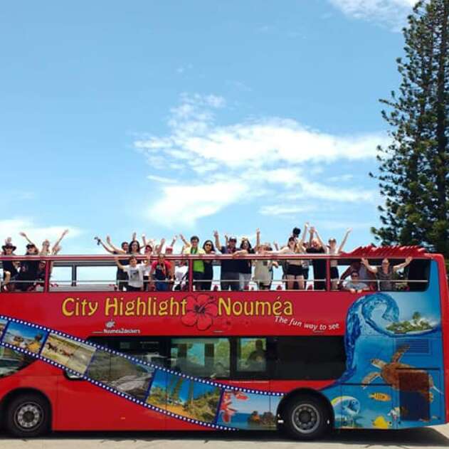 Tour de Nouméa en bus Hop On Hop Off - Nouméa Double Deckers