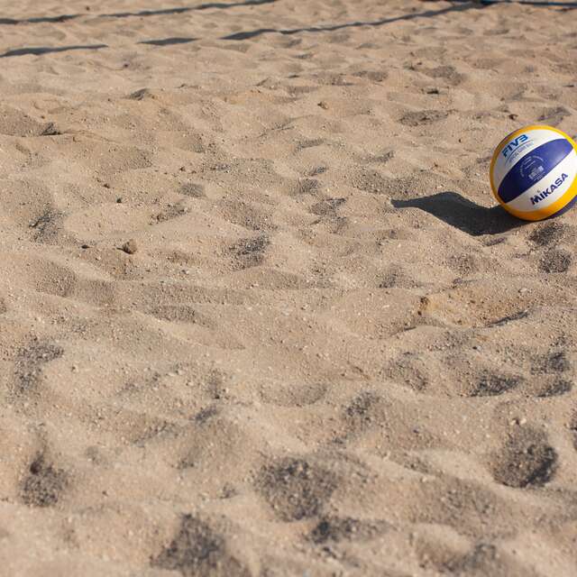 Beach volley-ball court