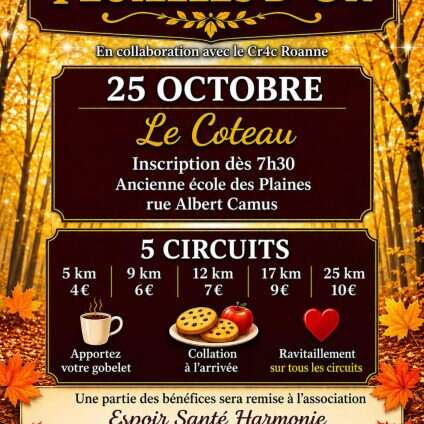 Marche des feuilles d'or
