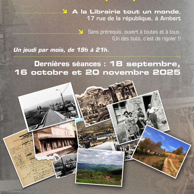 Atelier d'écriture poétique : Mémoires du XXe siècle en Livradois-Forez