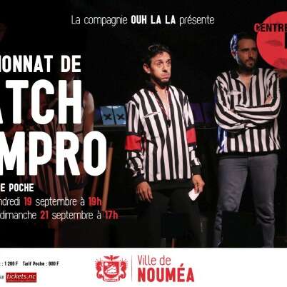 Championnat de match d'impro du 18 au 21 septembre au théâtre de poche du centre d'art
