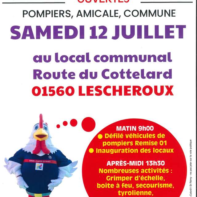 Journée d’animations avec les pompiers et les amicalistes - Lescheroux