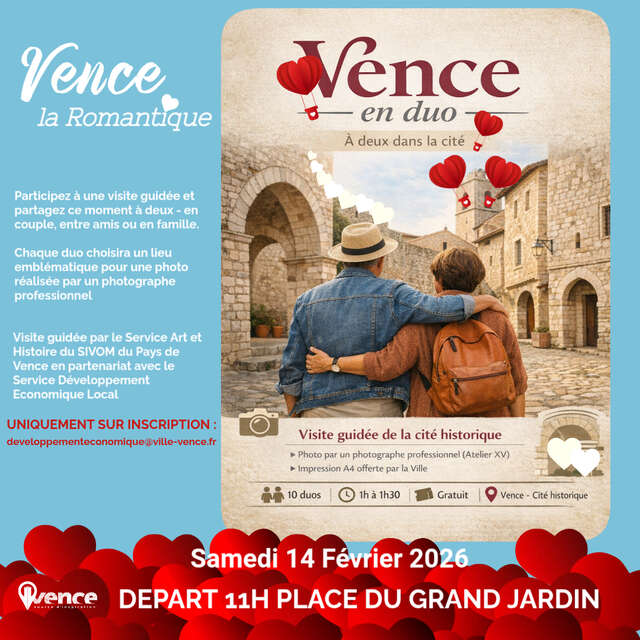 Saint Valentin à Vence : patrimoine & complicité