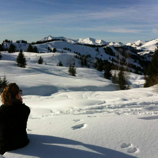 Sous le Ranfoilly en raquettes
