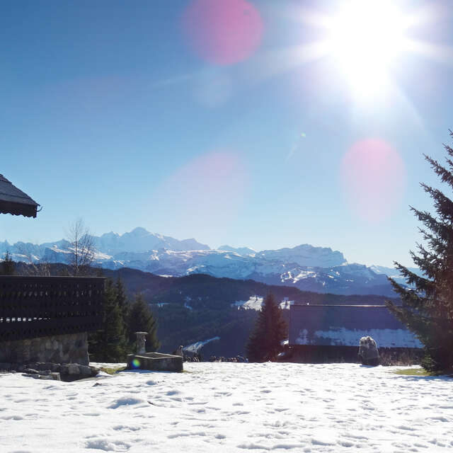 Mont Caly en raquettes hiver