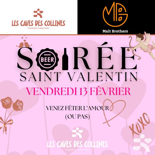 Abend zum Valentinstag - Les Caves des Collines