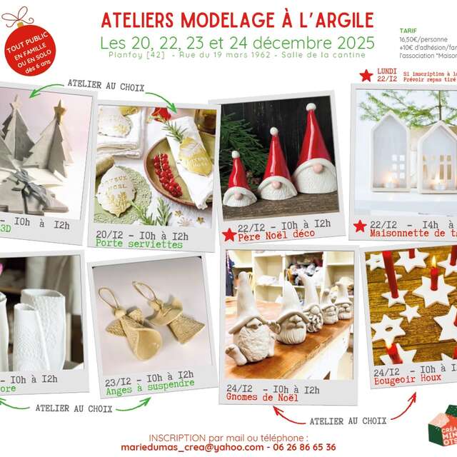 Stages créatifs de Noël