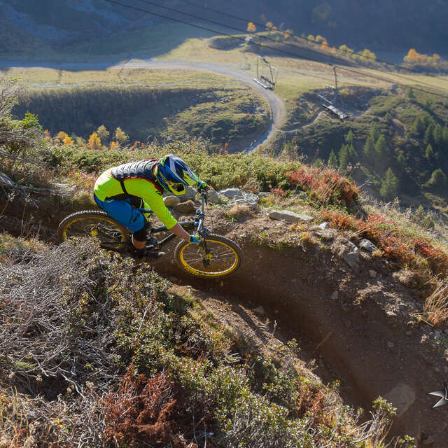Downhill mountain biking