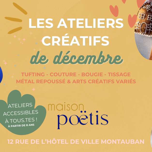 Les Ateliers créatifs de DÉCEMBRE ✨