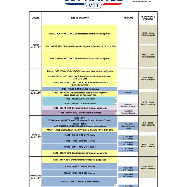 Championnats de France VTT XCO