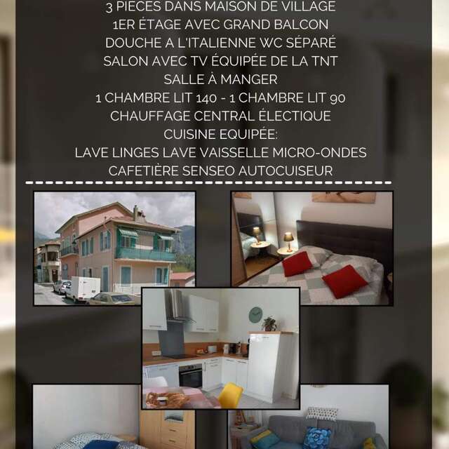 3-room apartment in a house in the centre of the village