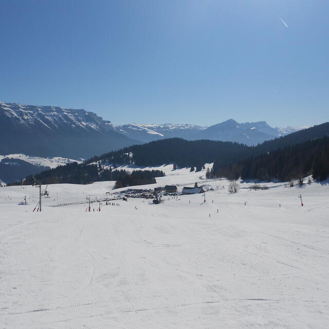 Les pistes de ski du Désert d'Entremont