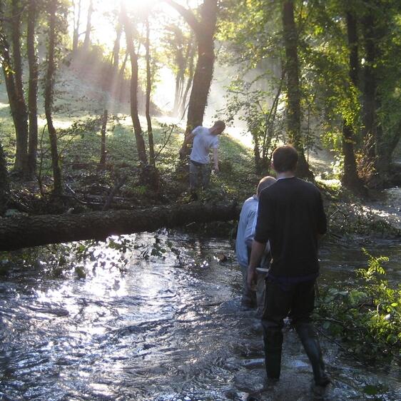 Pêche dans la Fure / Charavines