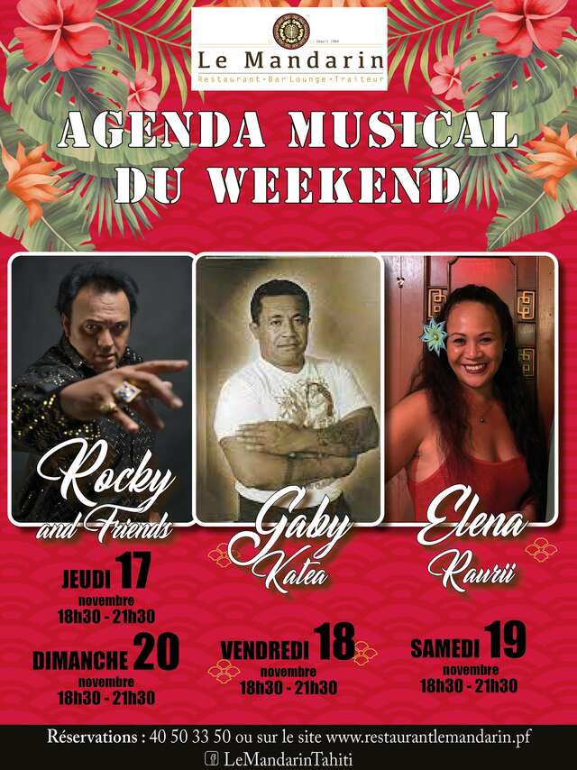 Concert Rocky & Friends - Le Mandarin Tahiti