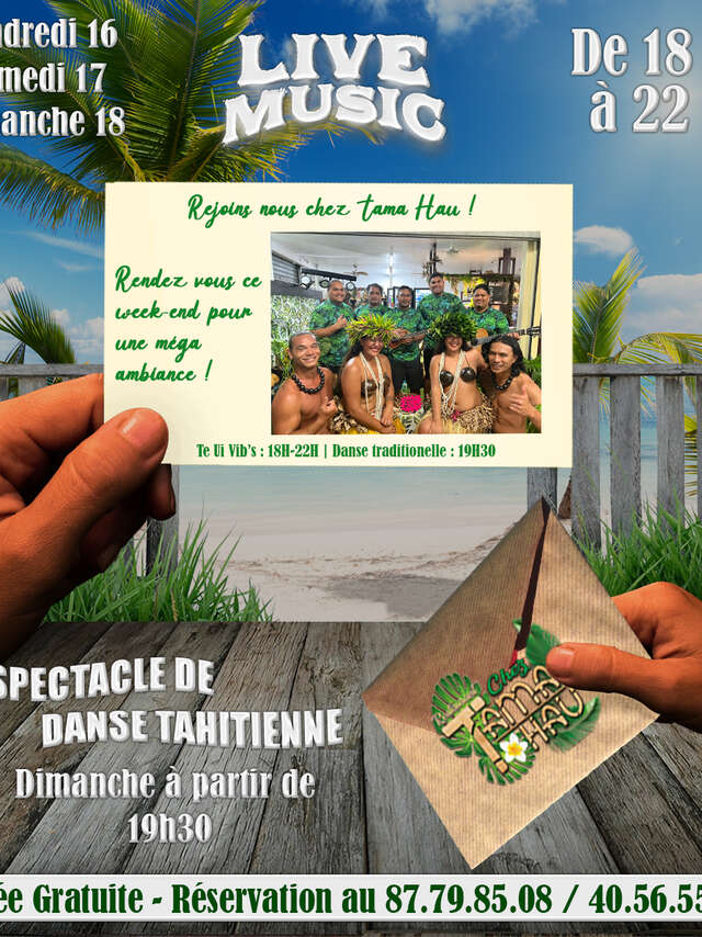 Concert Te ui vib's - Restaurant Chez Tama Hau