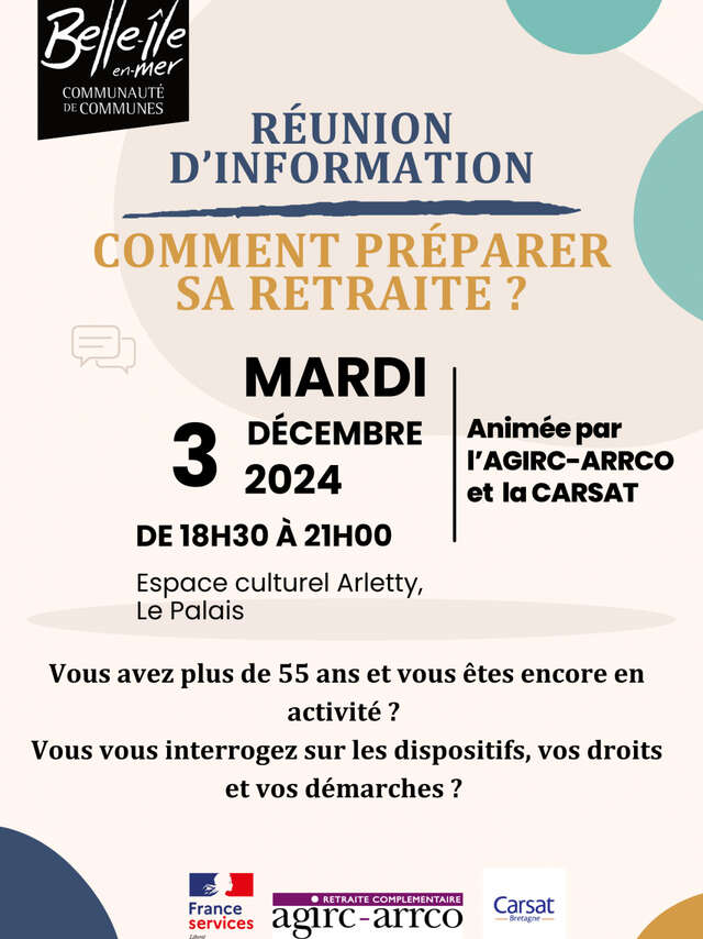 Réunion d'information : Comment préparer sa retraite ?