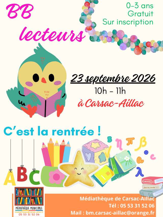 BB lecteurs - "C'est la rentrée !"