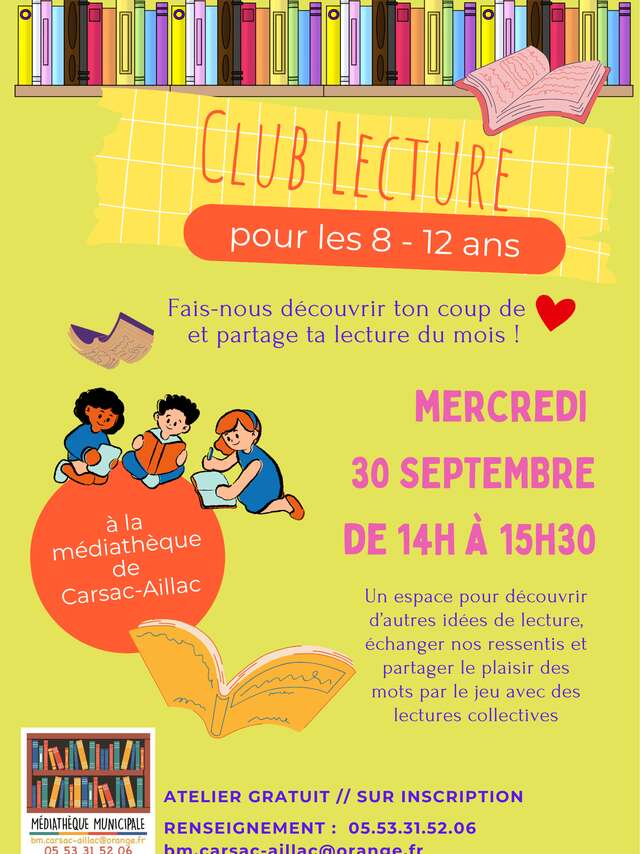 Club Lecture 8-12 ans
