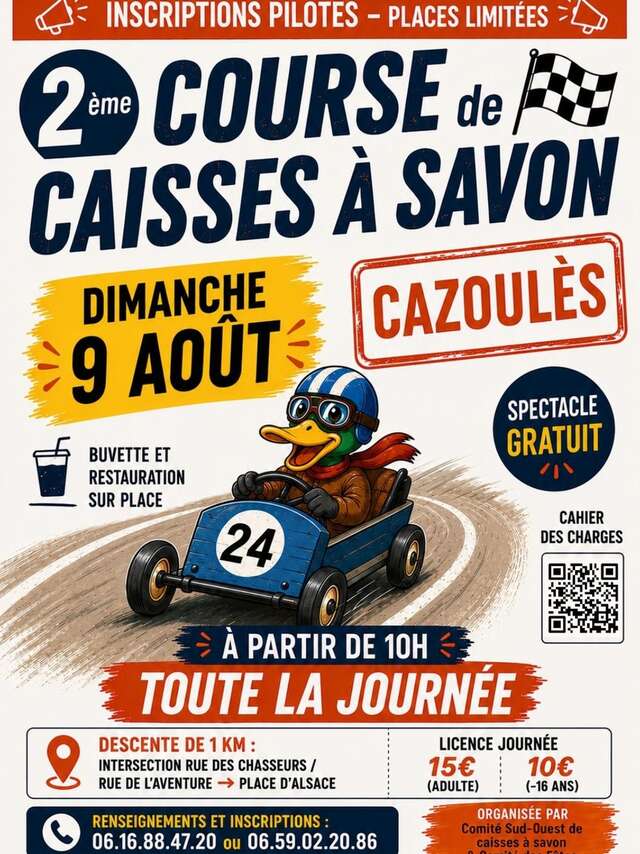 2ème course de caisses à savon - Cazoulès