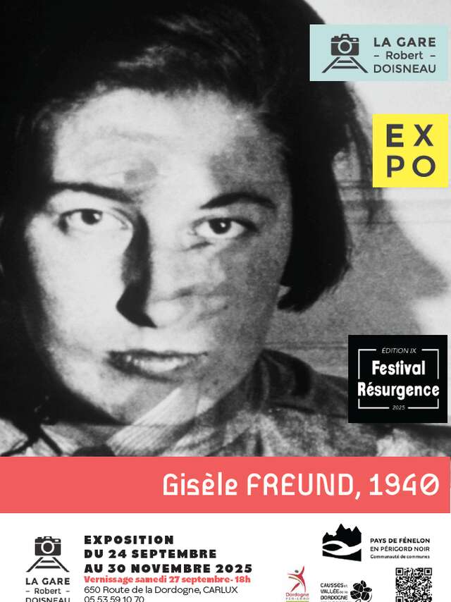 Expo « Gisèle Freund, 1940 » à la Gare Robert Doisneau