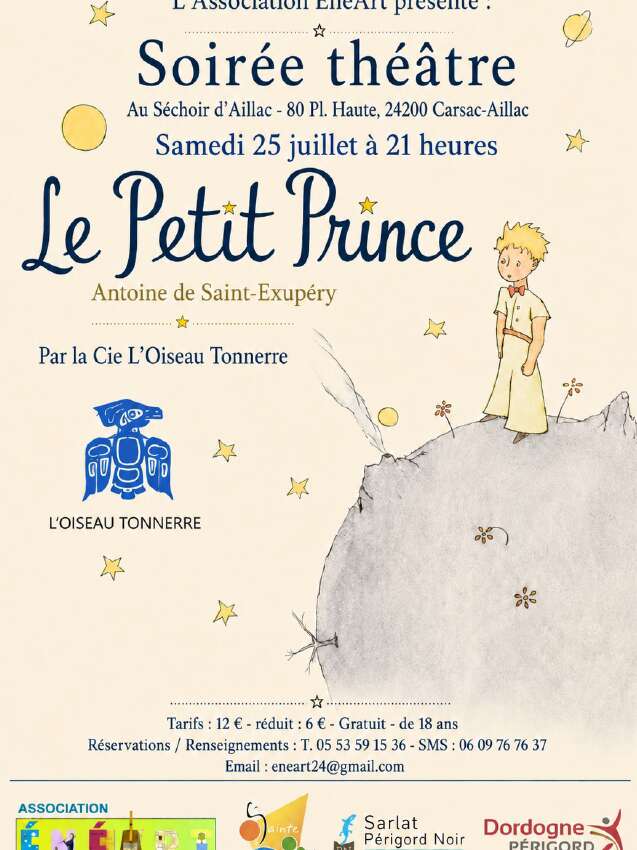 Soirée théâtre - Le Petit Prince au séchoir d'Aillac