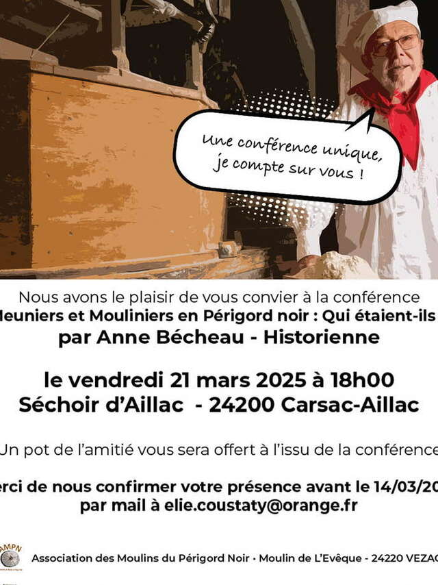 Conférence : Meuniers et Mouliniers en Périgord Noir