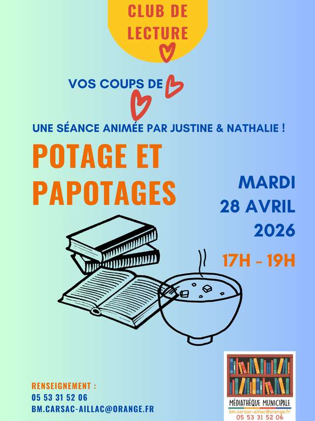 Club de lecture « Potages et... Papotages... »