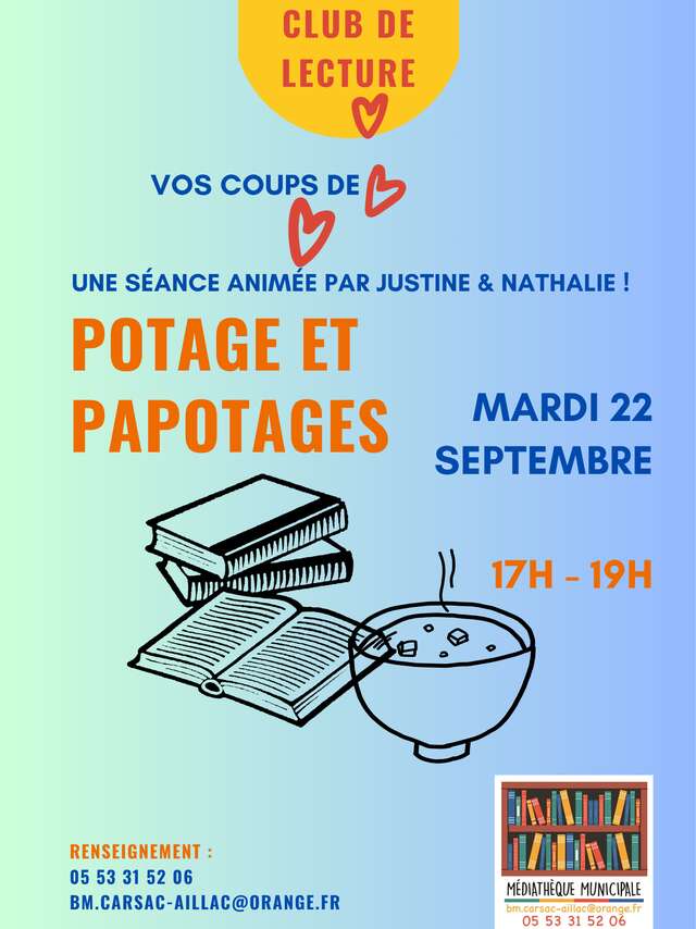 Club de lecture « Potages et... Papotages... »