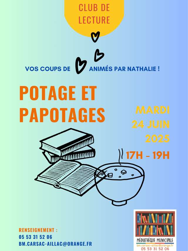 Club de lecture « Potages et... Papotages... »
