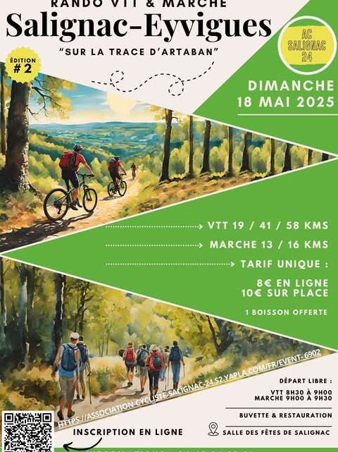 Rando VTT & marche Salignac-Eyvigues
