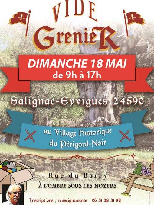 Vide-grenier à Salignac - Village Historique du Périgord Noir
