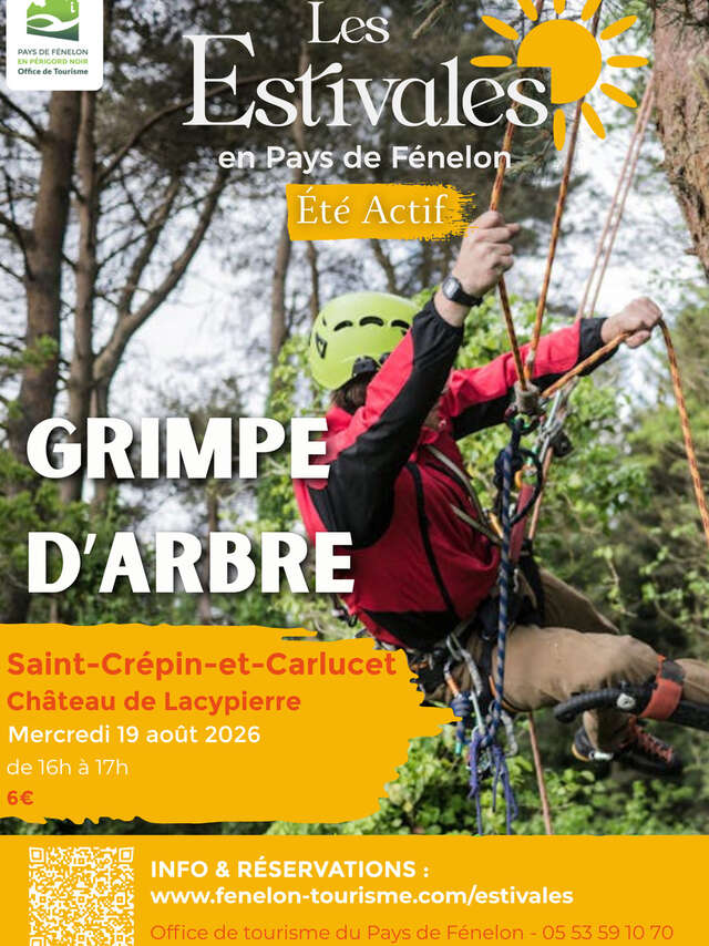 ÉTÉ ACTIF : Grimpe d'arbre à Saint-Crepin-Carlucet