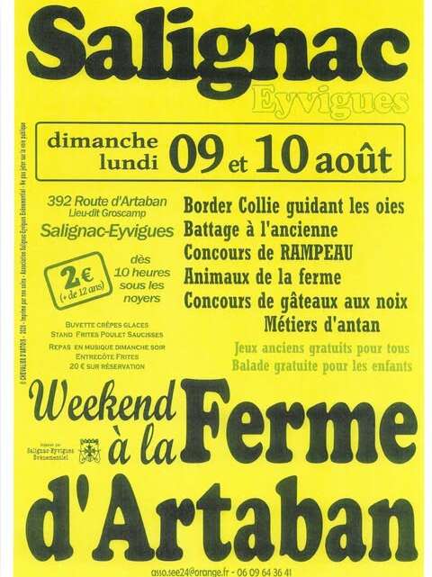 WEEK-END A LA FERME D'ARTABAN