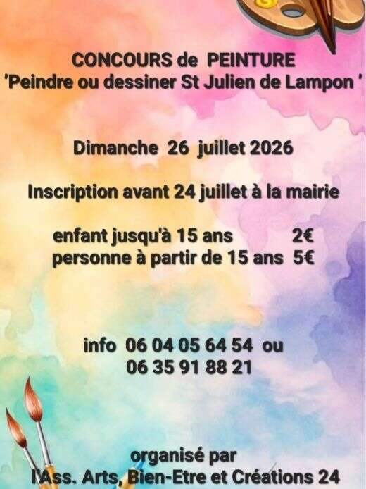 CONCOURS DE PEINTURE : PEINDRE OU DESSINER ST JULIEN DE LAMPON