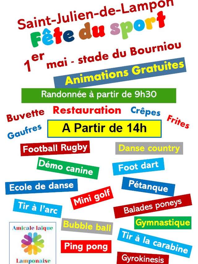 Fête du sport à Saint Julien de Lampon